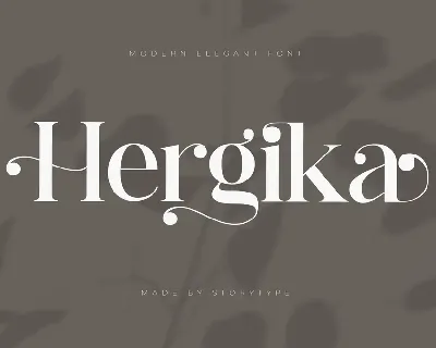 Hergika font