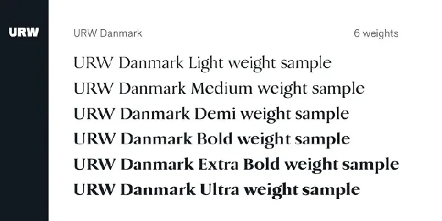 URW Danmark Family font