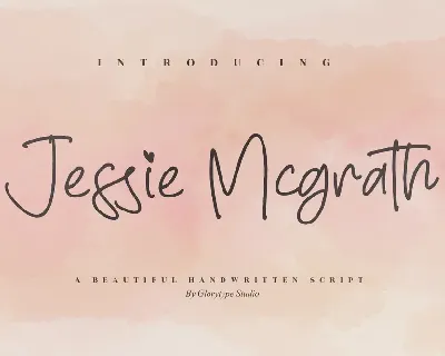 Jessie Mcgrath font