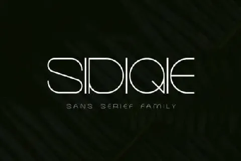 Sidiqie Display font