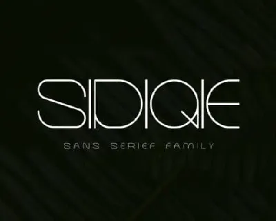 Sidiqie Display font