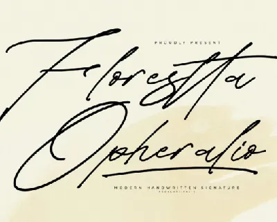 Florestta Opheralio font