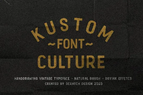 Kustom Culture font