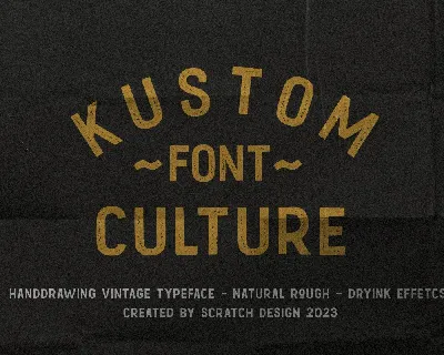 Kustom Culture font