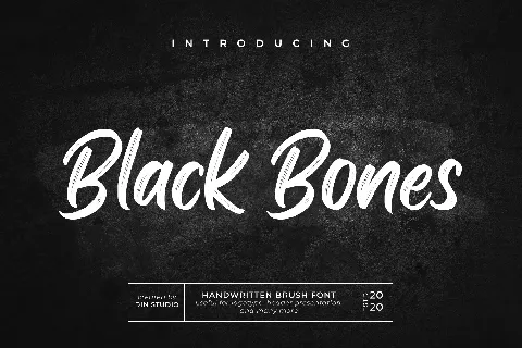 Black Bones font