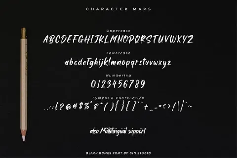 Black Bones font