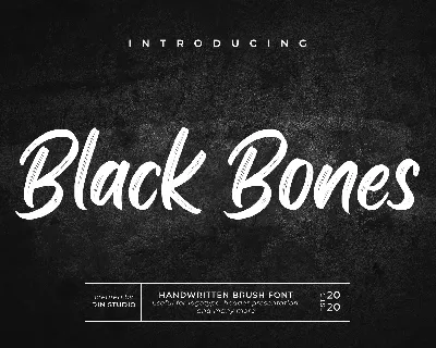 Black Bones font