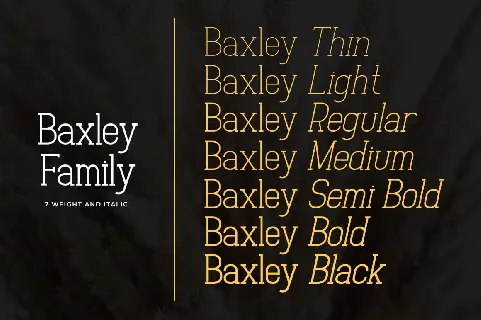 Baxley font