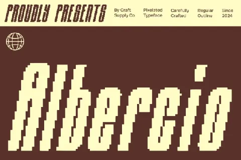 Albercio Pixel font