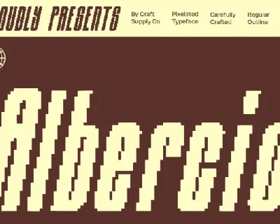 Albercio Pixel font