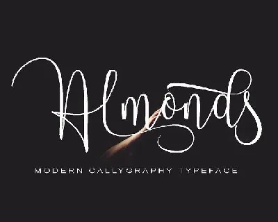 Almonds Script font