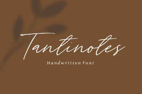 Tantinotes Handwritten font