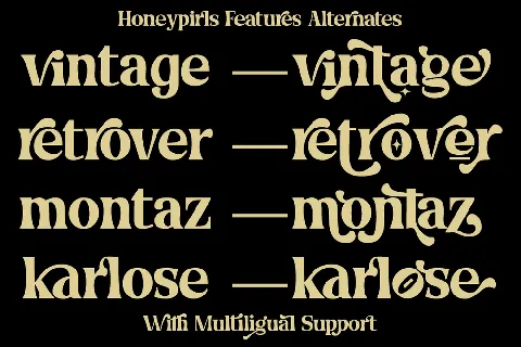 Honeypirls Regular font