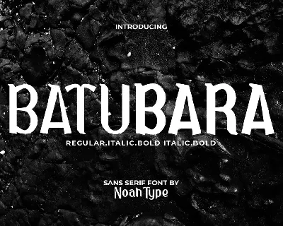 Batubara font