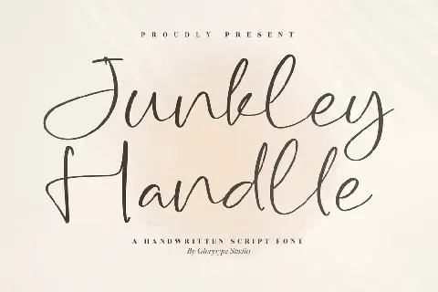 Junkley Handlle font