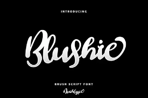 Blushie Brush font