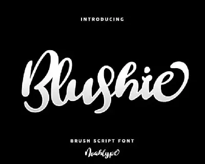 Blushie Brush font