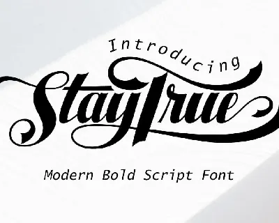 Staytrue font