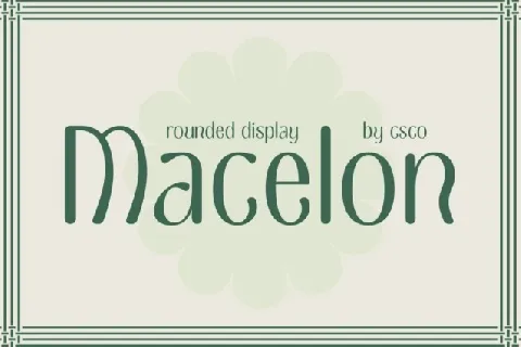 Macelon Rounded font