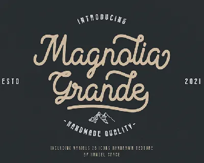 Magnolia Grande Regular font
