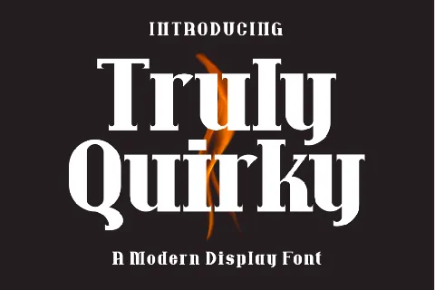 Truly Quirky font