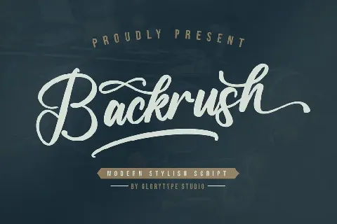 Backrush font