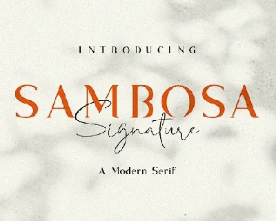 Sambosa font