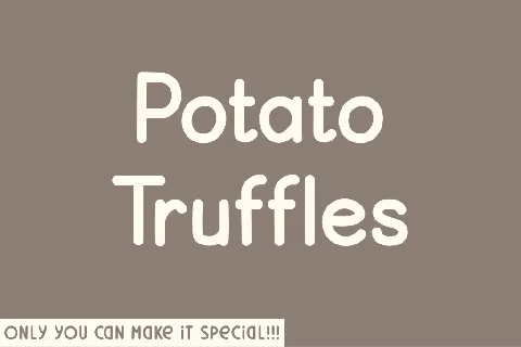 Potato Truffles font