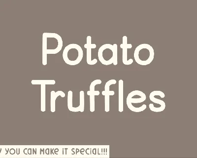 Potato Truffles font