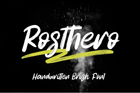 Rosthero - Personal Use font
