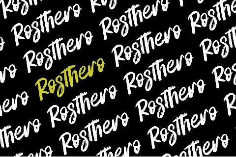 Rosthero - Personal Use font