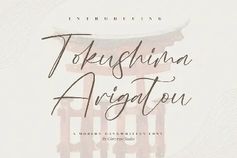 Tokushima Arigatou font