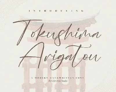 Tokushima Arigatou font