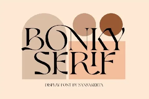 Bonky Serif font