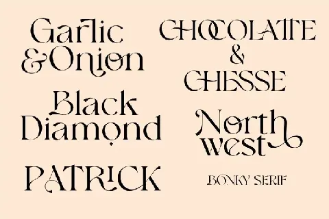 Bonky Serif font