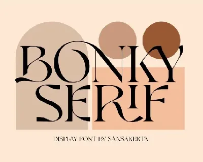 Bonky Serif font