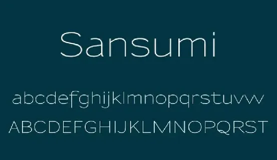 Sansumi Sans Serif font