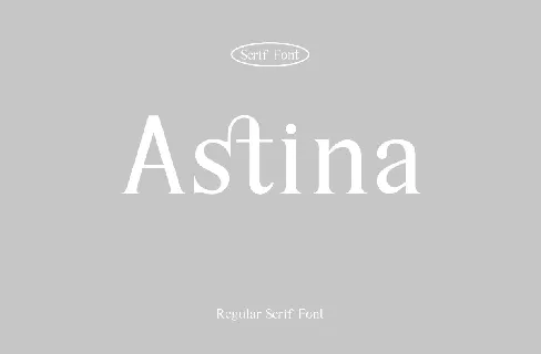 Astina font