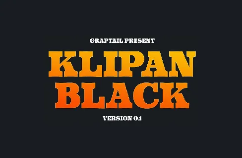 Klipan Black font