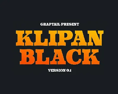 Klipan Black font