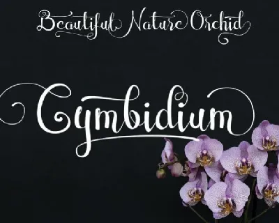 Cymbidium Calligraphy font