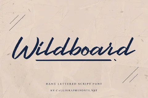 Wildboard Demo font