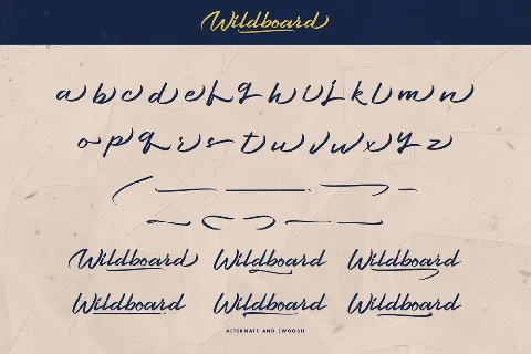 Wildboard Demo font