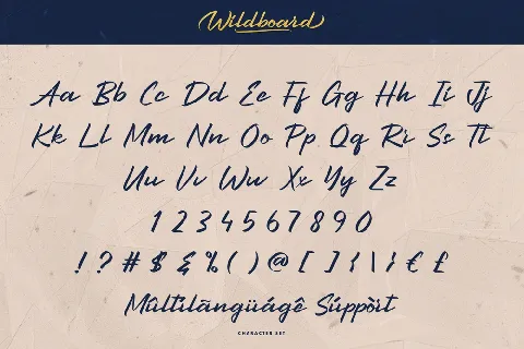 Wildboard Demo font