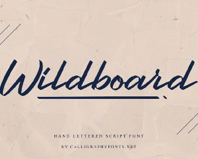 Wildboard Demo font