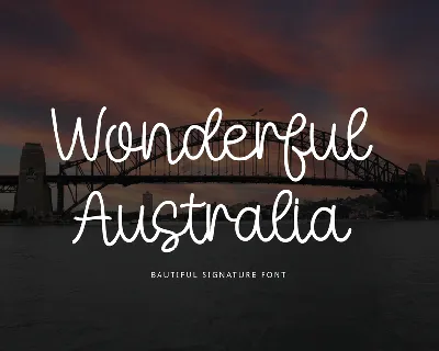 Wonderful Australia font