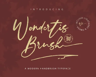 Wondertis Brush font