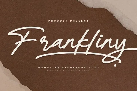 Frankliny â€“ Monoline Signature font