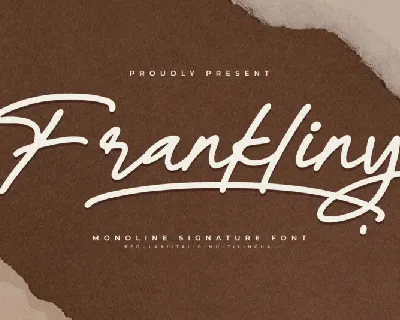 Frankliny â€“ Monoline Signature font