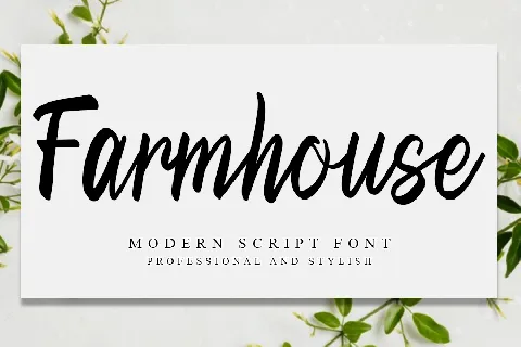 Farmhouse Handwritten Typeface font